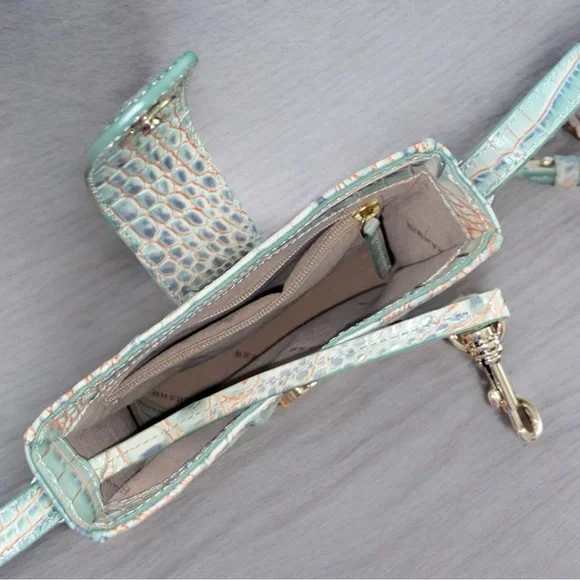 Vintage Color Authentic Brahmin Marley Melbourne Genuine Leather Crossbody Bag - Picture 4 of 10